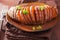 Baked hasselback potato