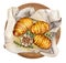 Baked hasselback potatoes. Watercolor illustration