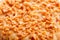 Baked nut crumb macro food background