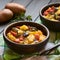 Baked Potato, Zucchini, Eggplant and Tomato Casserole