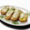 baked potatoes with yogurt sauce and dill 4