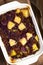 Baked Red Cabbage, Apple, Mincemeat and Potato Casserole