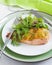 Baked salmon with mustard sauce