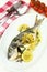 Baked sea bream