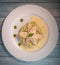 Baked sole fillet, risotto and pesto recipe