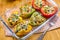 Baked Stuffed Mexican Quinoa Bell Peppers