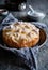 Baked sweet pull apart rose shaped roll pastry