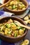 Baked Tortellini with Zucchini and Bacon