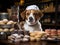 Baker beagle with mini bakery set