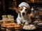 Baker beagle with mini bakery set