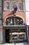 The Baker Jeweller in Gloucester with an Old Father Time Clock with Victorian figures in the UK