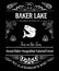 Baker lake Washington graphic