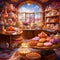 Baker's Haven - Vibrant and Modern Art Style Bakery Scene