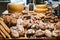 Bakery bread pastry sweets display window