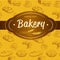 Bakery bread. seamless background pattern.