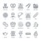 Bakery, confectionery line icons. Sweet shop products -