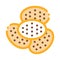 Bakery Cracker Tasty Food Icon Thin Line Vector