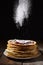 Bakery. Fresh bakery. Pancakes. International Pancake Day on 28 February. Russian pancakes, Shrovetide, Mardi Gras