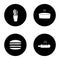 Bakery glyph icons set