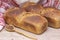 Bakery - golden rustic bread crusts