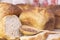 Bakery - golden rustic bread crusts