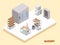 Bakery Isometric Composition