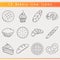 Bakery line icons