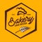 Bakery logo design polygon