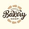 Bakery logo template design