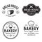 Bakery logotypes set. Bakery vintage design elements, logos, badges, labels, icons and objects. Bread house