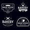 Bakery logotypes set. Bakery vintage design elements, logos, badges, labels, icons and objects. Bread house