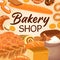 Bakery pastry, baker shop bread, baked food