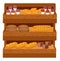 Bakery Shop Assortment with Bread and Cakes Set