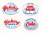 Bakery Shop Labels Set Isolated on White Background. Home Baking Traditional Test Badges with Typography