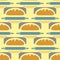 Bakery vector illustration seamless pattern wheat tasty loaf drawing graphic meal pastry food background.