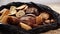 Bakery waste, stale bread, bread crumbs. Using food waste as livestock feed