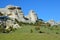 Bakhchisaray. Specially protected natural territory `Natural Sphinxes of valley Churuk-su in spring