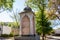 BAKHCHYSARAY, CRIMEA - SEPTEMBER 2014: Fountain in honor of the arrival of Alexander I in Bakhchisaray