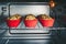 Baking cupcakes. Cooking process of muffins