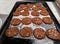 Baking delicious homemade chocolate cookies - Fresh baked snacks