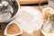 Baking ingredients with rolling-pin