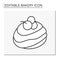 Baking line icon