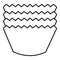 Baking molds icon , outline style