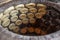 Baking naan flat breads in the tradional stove