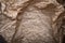 Baking paper, brown parchment. Kitchen composition background