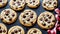 Baking Soda Bliss Celebrating National Chocolate Chip Cookie Day with Irresistible Delight.AI Generated