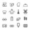 Baking Tool Icons Set.