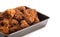 Baking Tray Filled with Homemade Crispy Fried Chicken