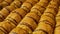 Baklava traditional Turkish dessert served on a tray