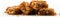 Baklava On White Background Wde Panoramic. Generative AI